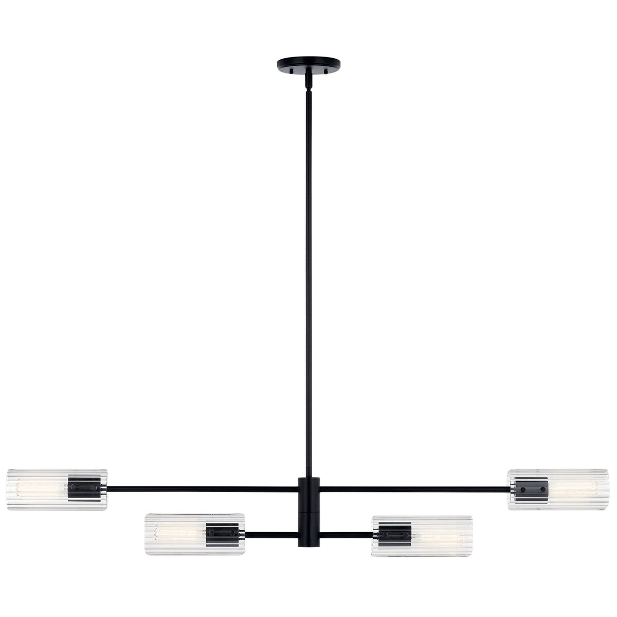 Kichler Velestino 4-Light Black Modern/Contemporary Chandelier