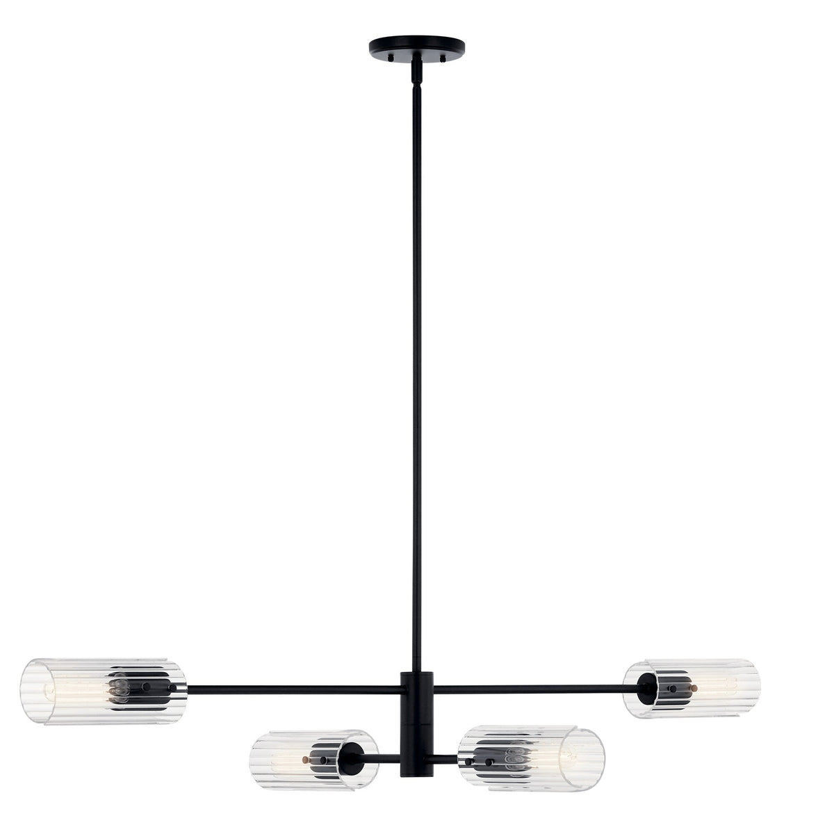 Kichler Velestino 4-Light Black Modern/Contemporary Chandelier