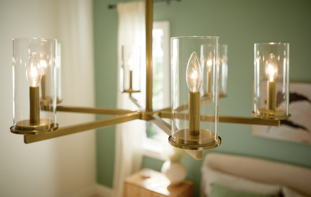 Kichler Crosby 6-Light Gold Modern/Contemporary Chandelier