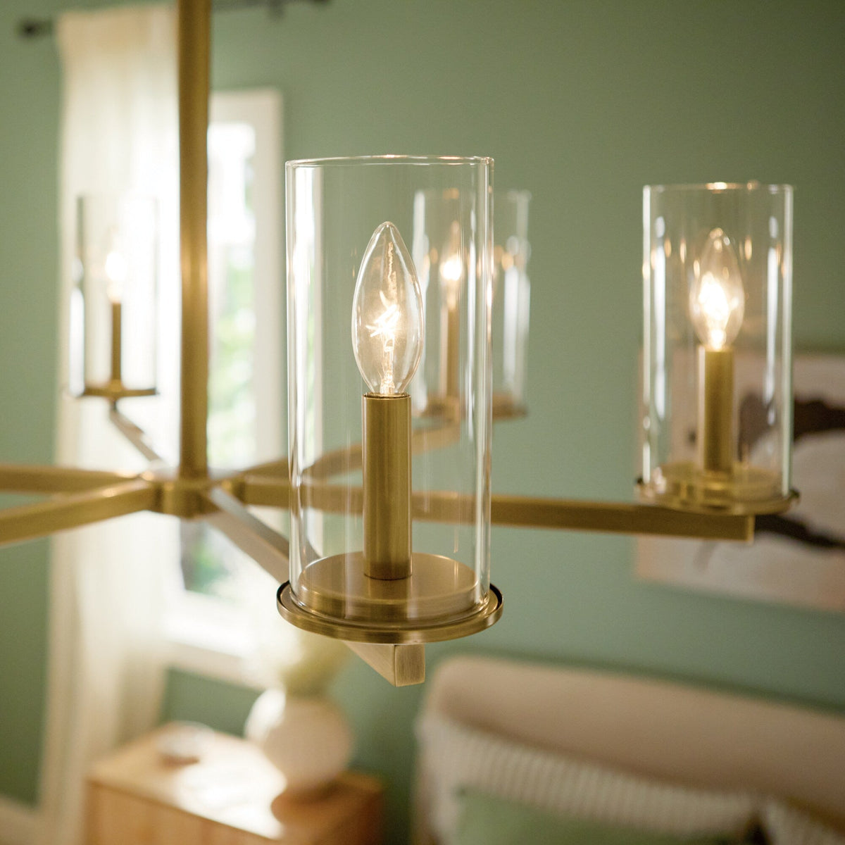 Kichler Crosby 6-Light Gold Modern/Contemporary Chandelier
