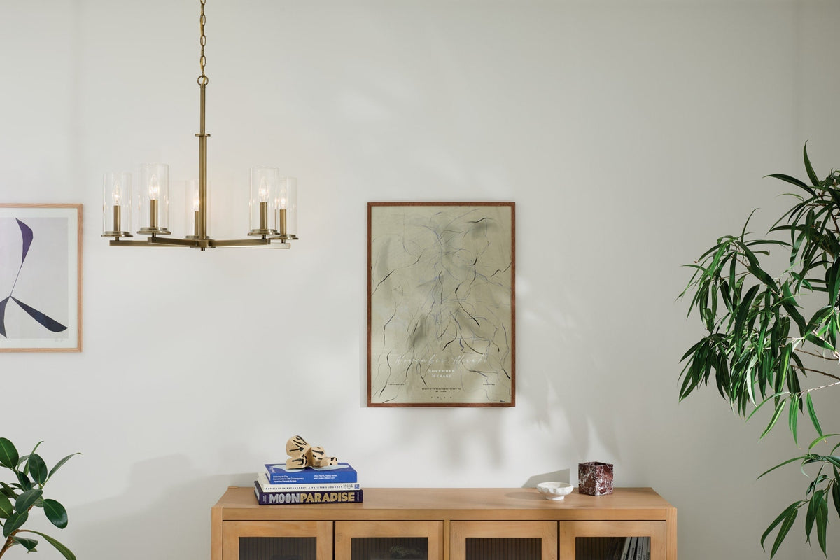 Kichler Crosby 5-Light Gold Modern/Contemporary Chandelier