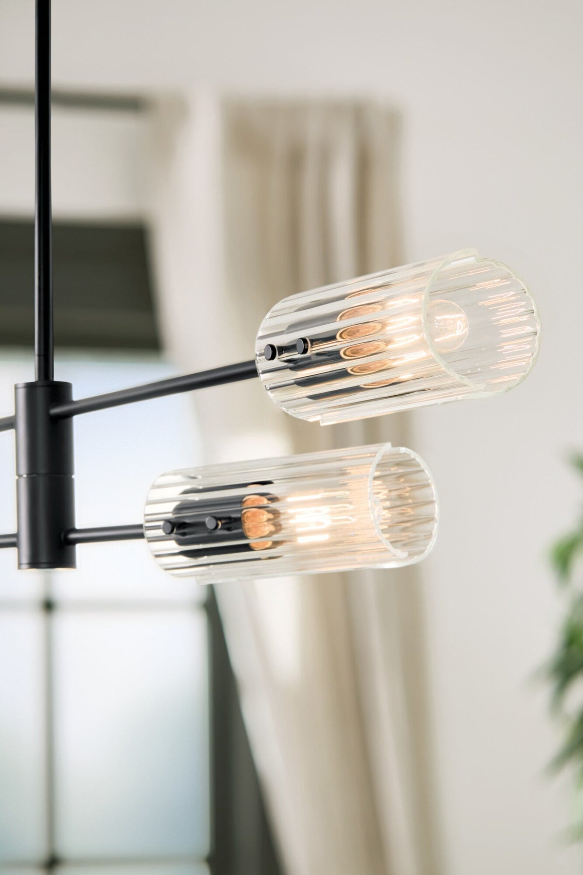Kichler Velestino 4-Light Black Modern/Contemporary Chandelier