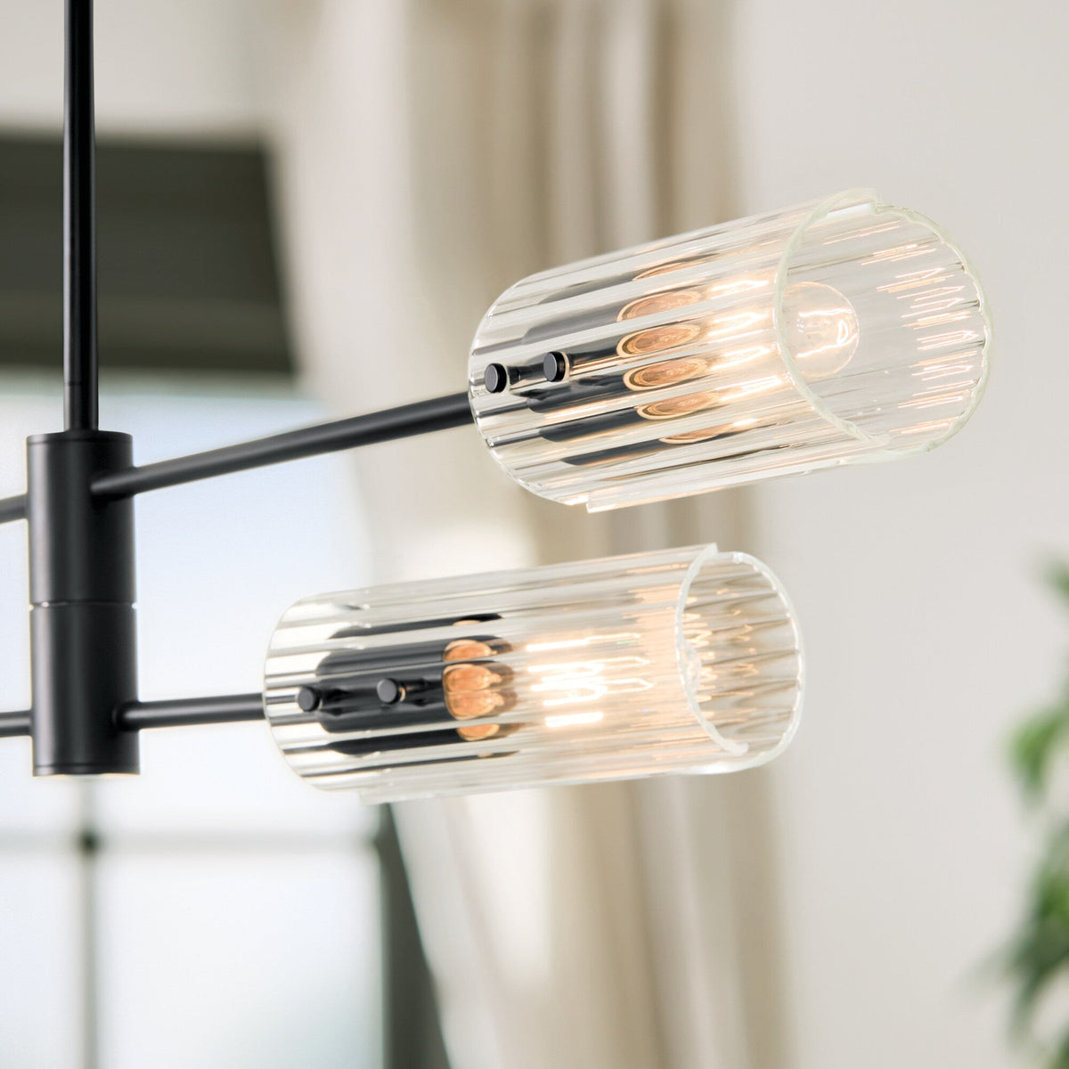 Kichler Velestino 4-Light Black Modern/Contemporary Chandelier