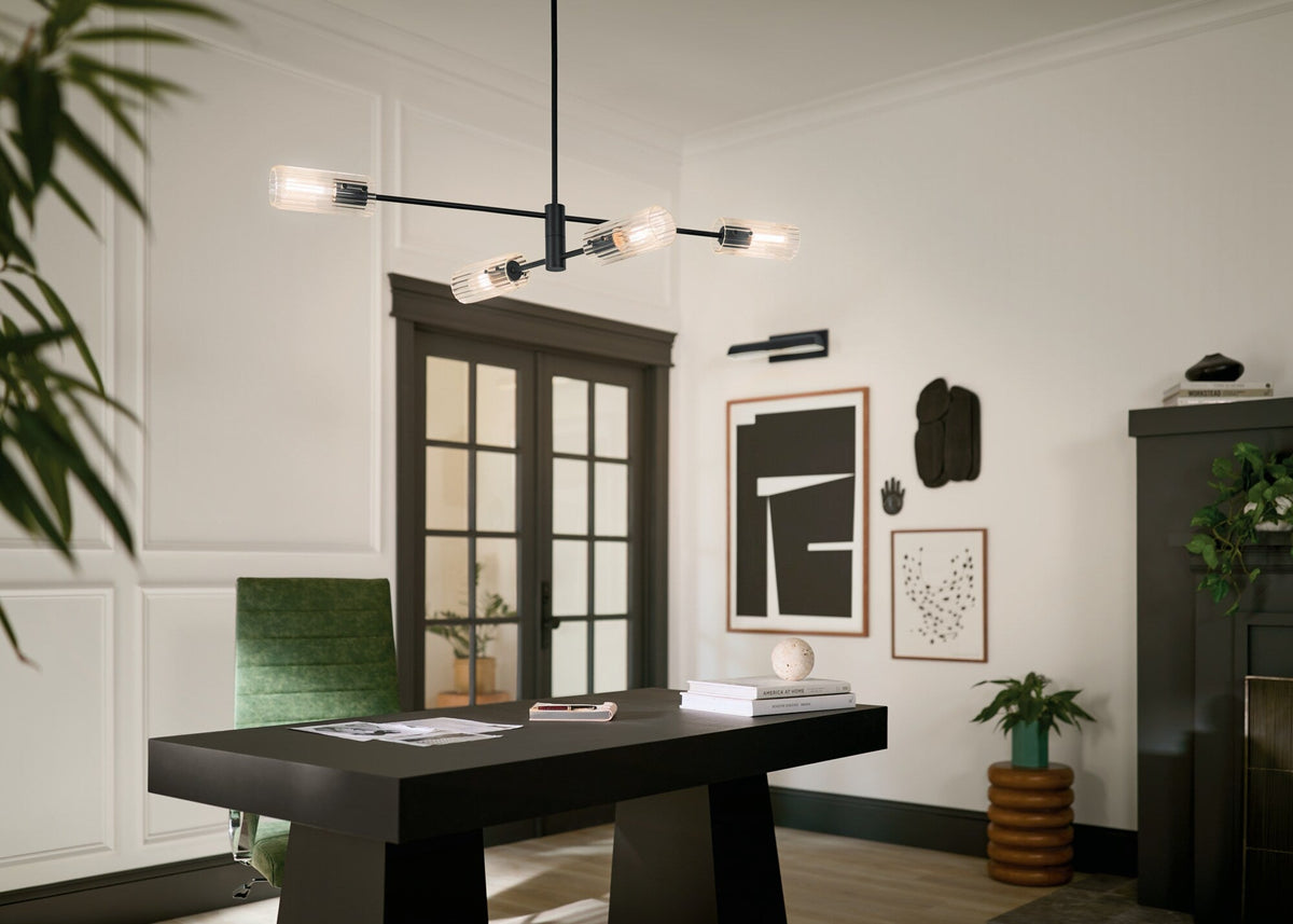 Kichler Velestino 4-Light Black Modern/Contemporary Chandelier