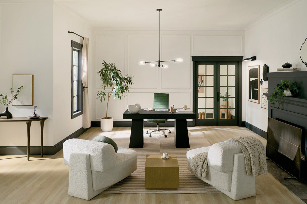 Kichler Velestino 4-Light Black Modern/Contemporary Chandelier