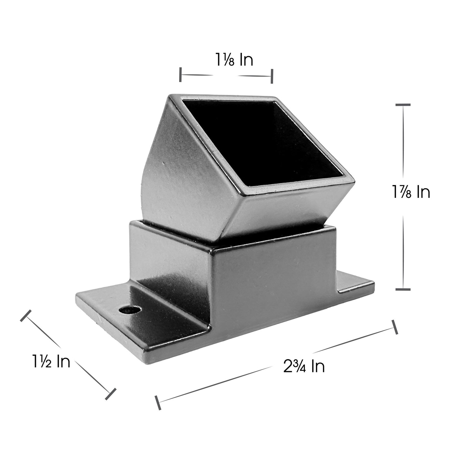Ironcraft Accessory Black Metal End Cover For Aluminum Fence