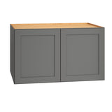 Diamond Express Jamestown 36-in W x 21-in H x 24-in D Moonstone Gray Wall Fully Assembled Plywood Cabinet (Recessed Panel Shaker Door Style)