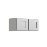 RELIABILT Parkstone 36-in W x 12-in H x 12-in D Grey Wall Fully Assembled Plywood Cabinet (Shaker Door Style)
