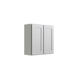 RELIABILT Parkstone 33-in W x 30-in H x 12-in D Grey Wall Fully Assembled Plywood Cabinet (Shaker Door Style)