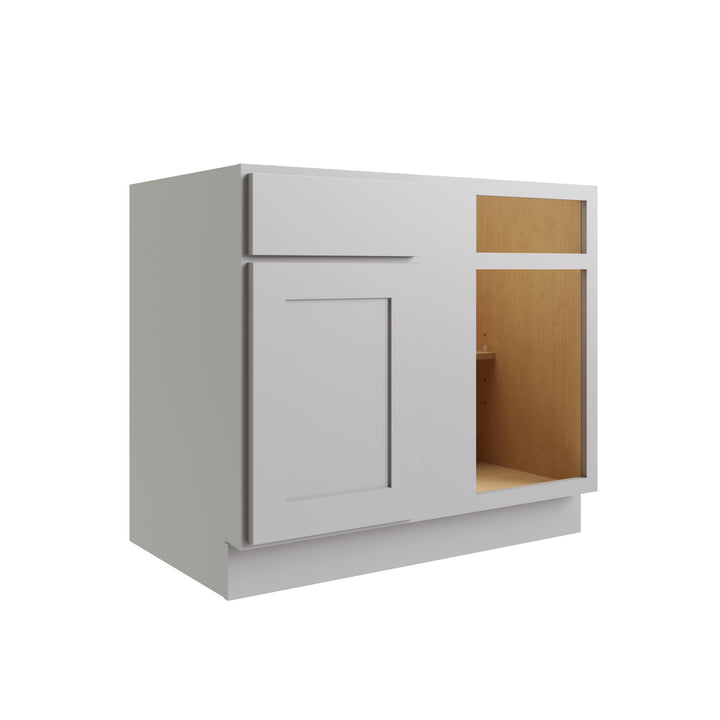 RELIABILT Parkstone 33-in W x 34.5-in H x 24-in D Grey Blind 1-Drawer Base Fully Assembled Plywood Cabinet (Flat Panel Shaker Style)