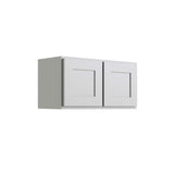 RELIABILT Parkstone 30-in W x 15-in H x 12-in D Grey Wall Fully Assembled Plywood Cabinet (Shaker Door Style)