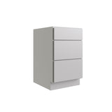 RELIABILT Parkstone 24-in W x 34.5-in H x 24-in D Grey 3-Drawer Base Fully Assembled Plywood Cabinet (Flat Panel Style)