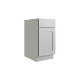 RELIABILT Parkstone 18-in W x 34.5-in H x 24-in D Grey 1-Drawer Base Fully Assembled Plywood Cabinet (Flat Panel Shaker Style)
