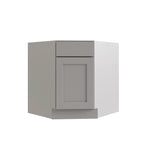 RELIABILT Parkstone 32-in W x 34.5-in H x 24-in D Grey Diagonal Sink Base Fully Assembled Plywood Cabinet (Flat Panel Shaker Style)