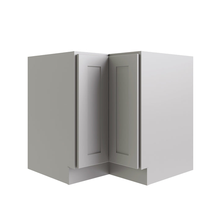 RELIABILT Parkstone 32-in W x 34.5-in H x 24-in D Grey Lazy Susan Corner Base Fully Assembled Plywood Cabinet (Shaker Style)