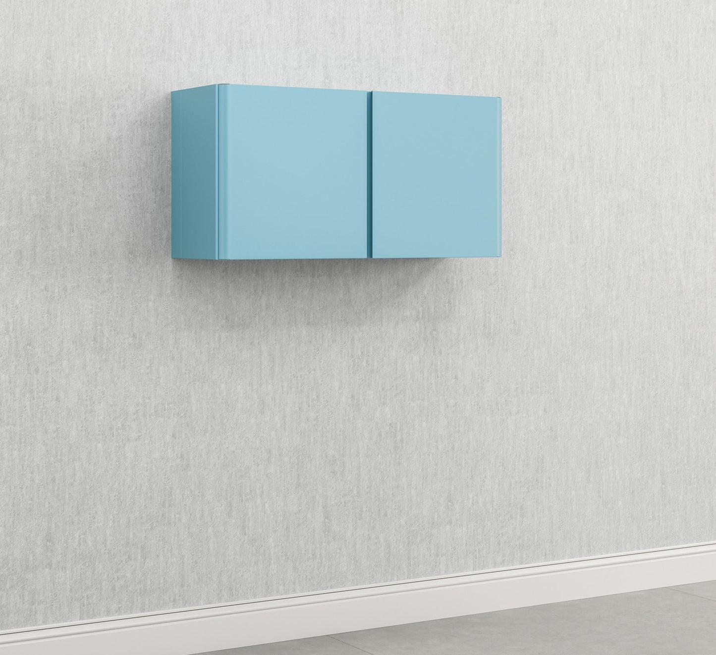 Everest 36-in W x 18-in H Steel Modern Blue Wall-mount Utility Storage Cabinet
