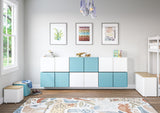 Everest 36-in W x 18-in H Steel Modern Blue Wall-mount Utility Storage Cabinet