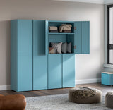 Everest 36-in W x 74-in H Steel Modern Blue Freestanding Utility Storage Cabinet