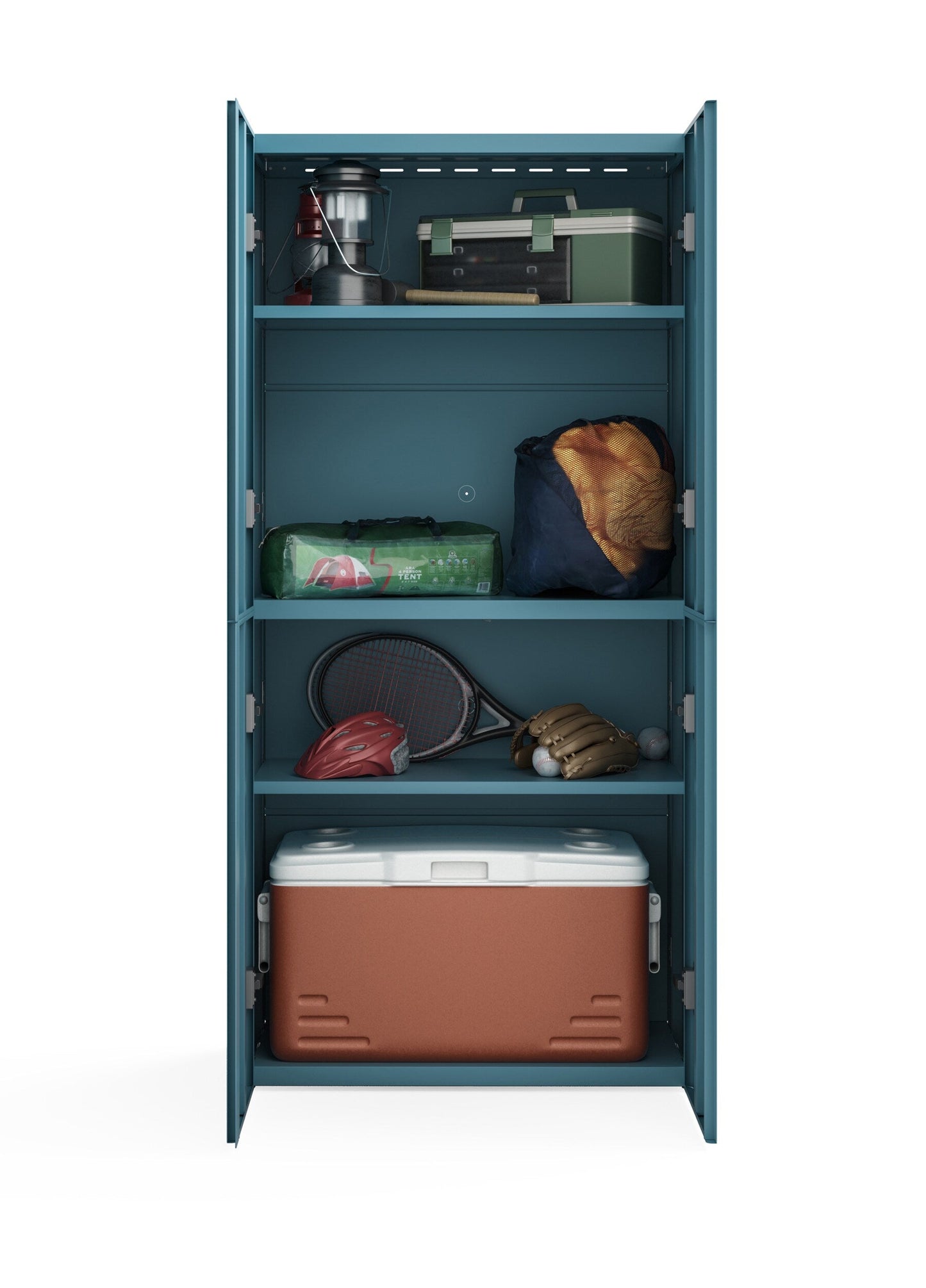 Everest 36-in W x 74-in H Steel Modern Blue Freestanding Utility Storage Cabinet