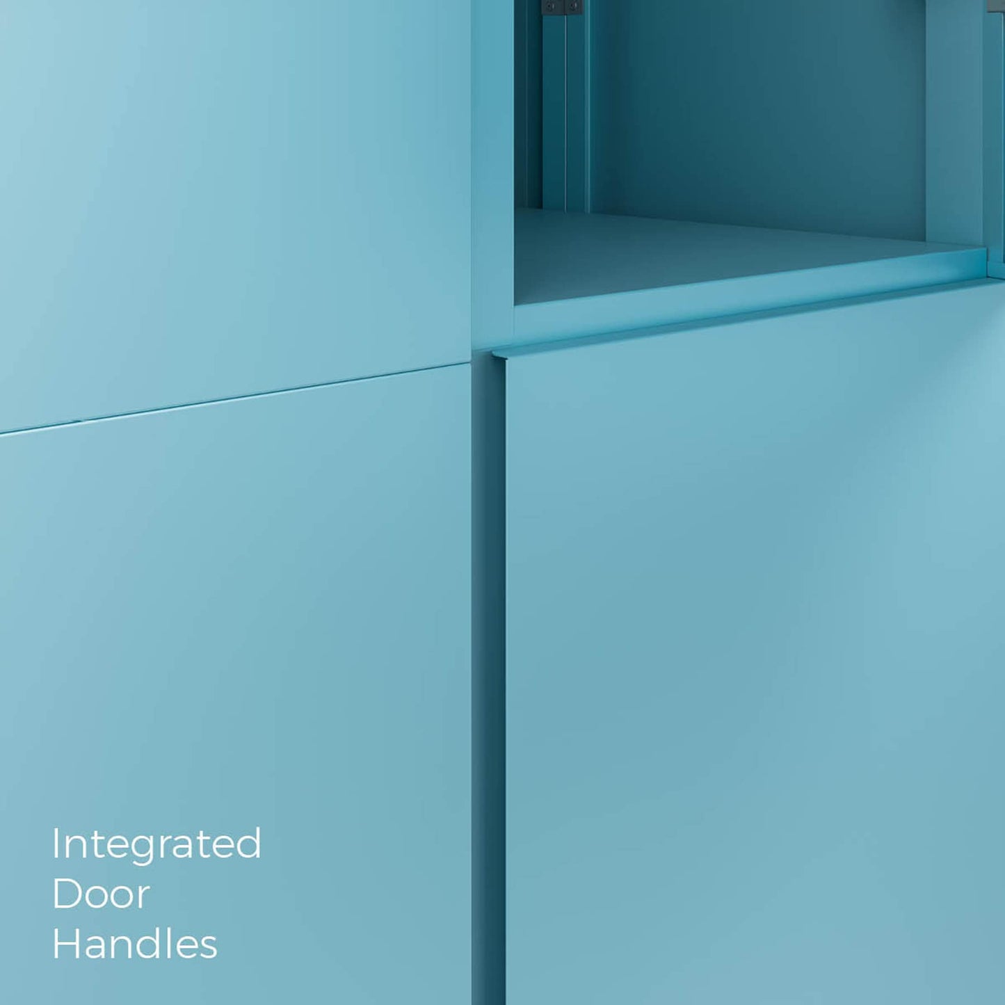 Everest 36-in W x 74-in H Steel Modern Blue Freestanding Utility Storage Cabinet