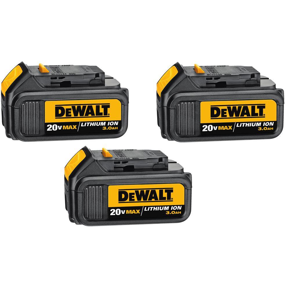 20-Volt MAX Premium Lithium-Ion 3.0Ah Battery Pack (6-Pack) - Super Arbor