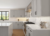 RELIABILT Parkstone 24-in W x 34.5-in H x 24-in D Grey 3-Drawer Base Fully Assembled Plywood Cabinet (Flat Panel Style)