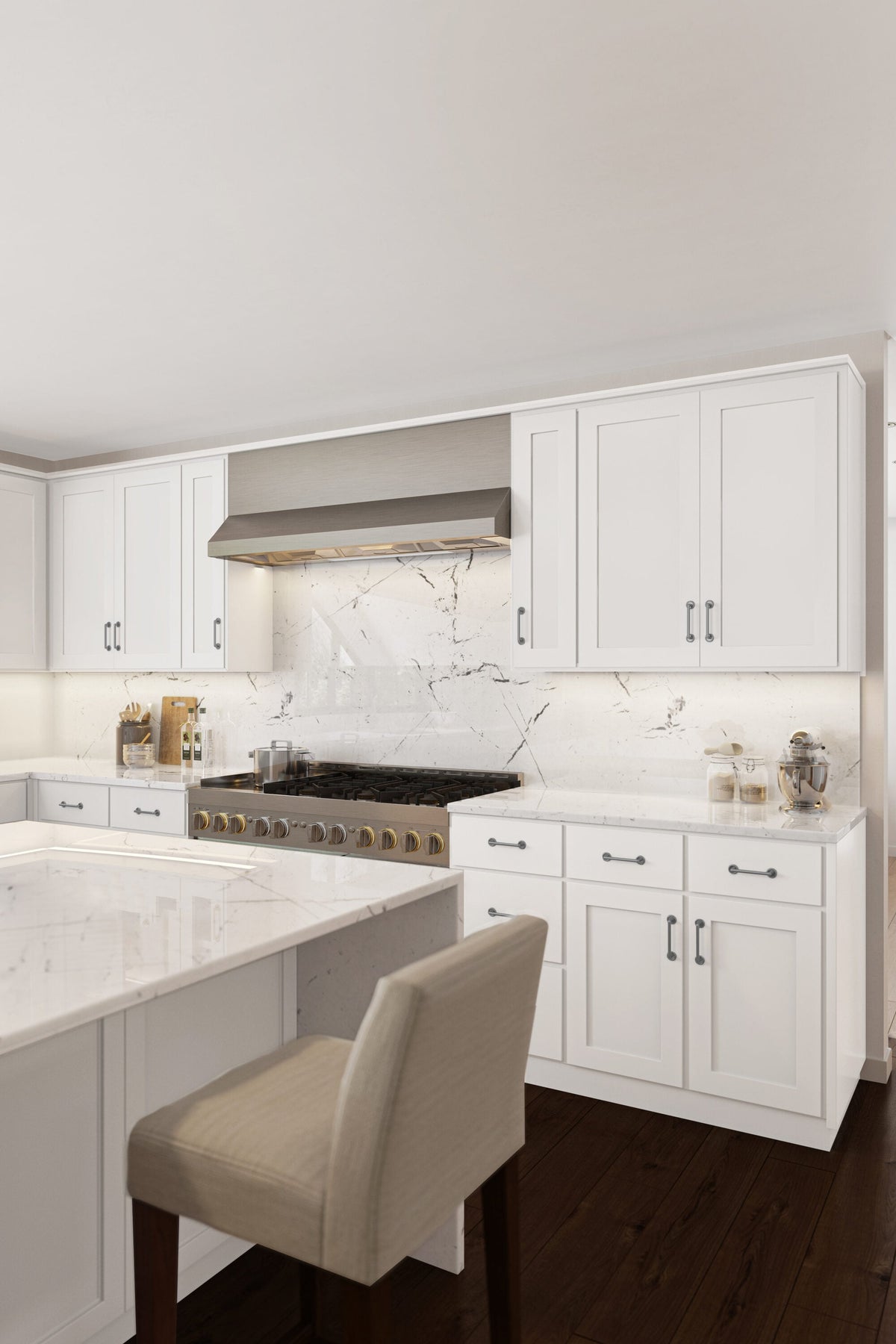 RELIABILT Parkstone 27-in W x 30-in H x 12-in D White Blind Wall Fully Assembled Plywood Cabinet (Shaker Door Style)
