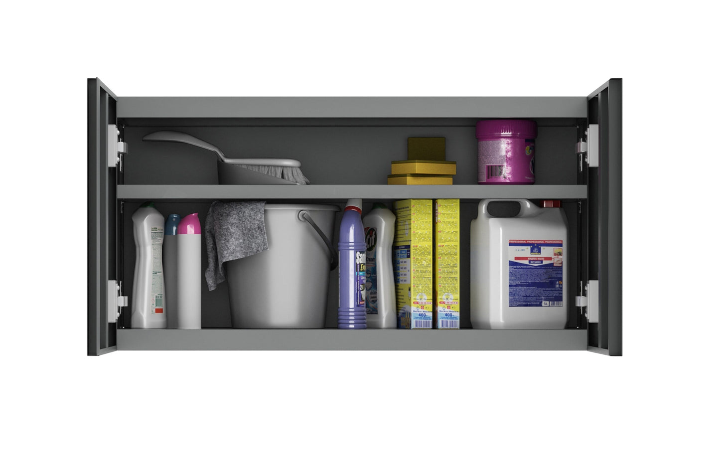 Everest 36-in W x 18-in H Steel Graphite Gray Wall-mount Utility Storage Cabinet