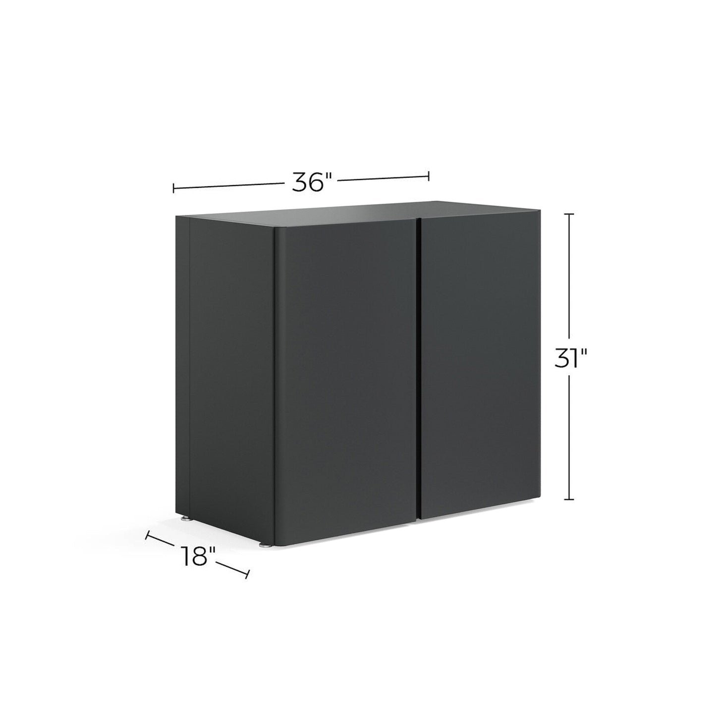 Everest 36-in W x 31-in H Steel Graphite Gray Freestanding Utility Storage Cabinet