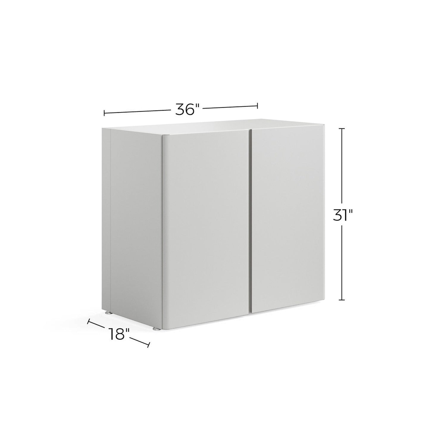 Everest 36-in W x 31-in H Steel Cloud White Freestanding Utility Storage Cabinet