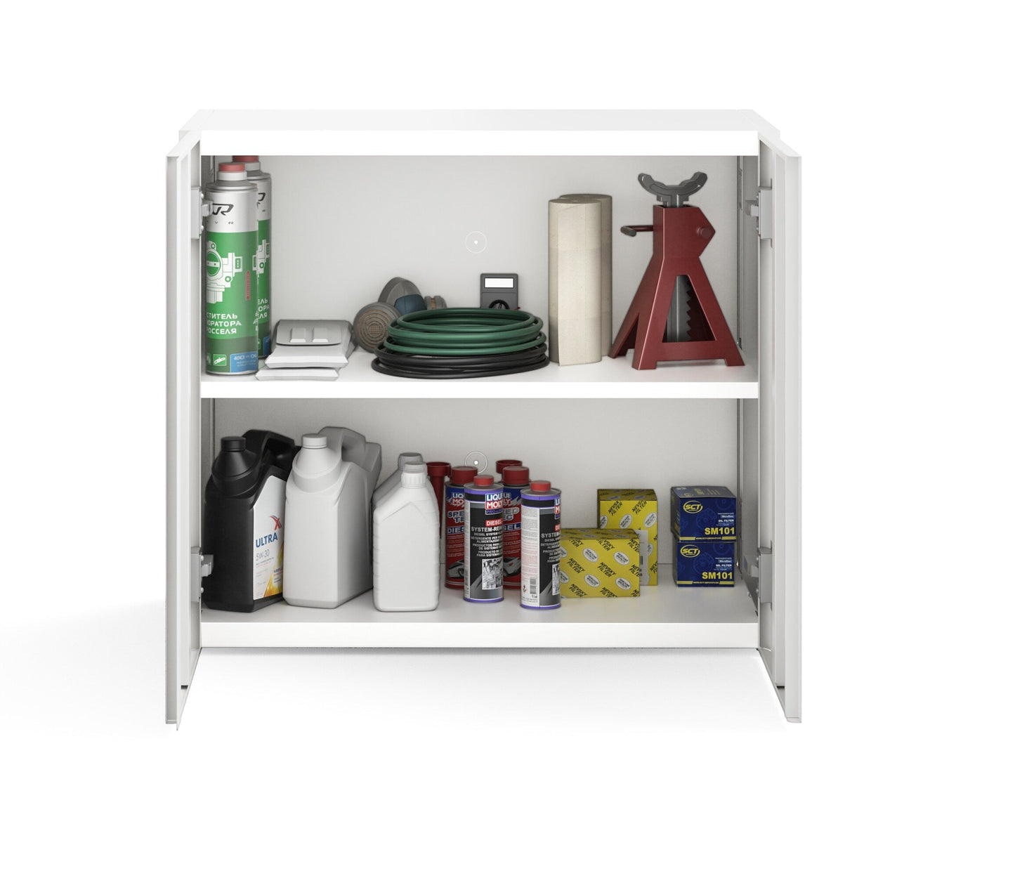 Everest 36-in W x 31-in H Steel Cloud White Freestanding Utility Storage Cabinet