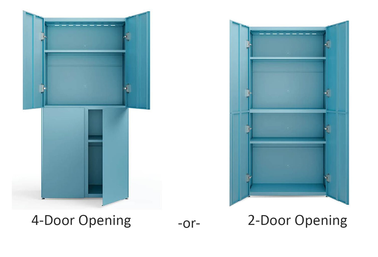 Everest 36-in W x 74-in H Steel Modern Blue Freestanding Utility Storage Cabinet