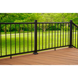 Fiberon CitySide Matte Black Aluminum Deck Line Post