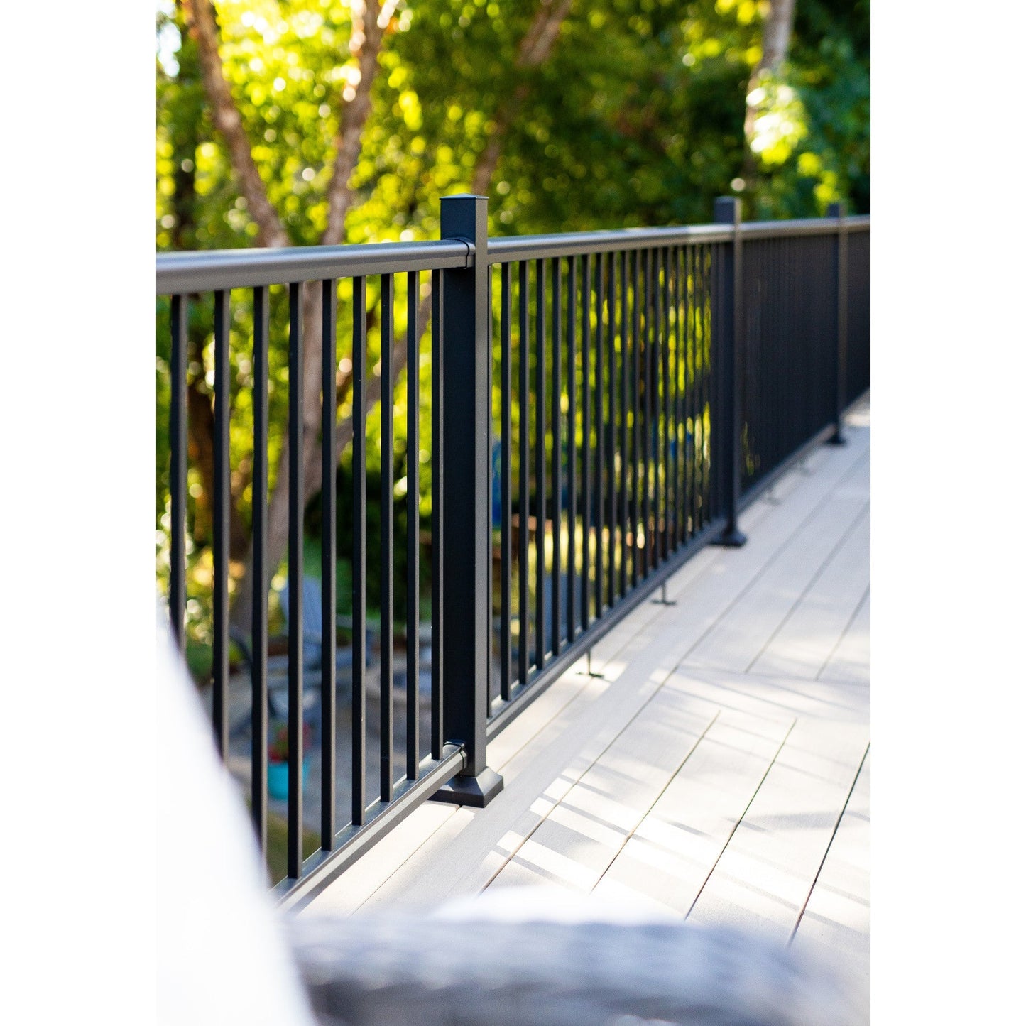 Fiberon CitySide Matte Black Aluminum Deck End Post