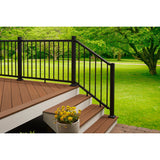 Fiberon 3-in x 2.5-in CitySide Matte Black Aluminum Stair Connector (2-Pack)