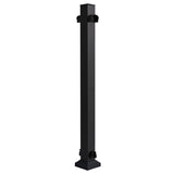 Fiberon CitySide Matte Black Aluminum Deck Line Post