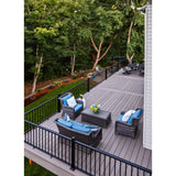 Fiberon CitySide Matte Black Aluminum Deck Line Post
