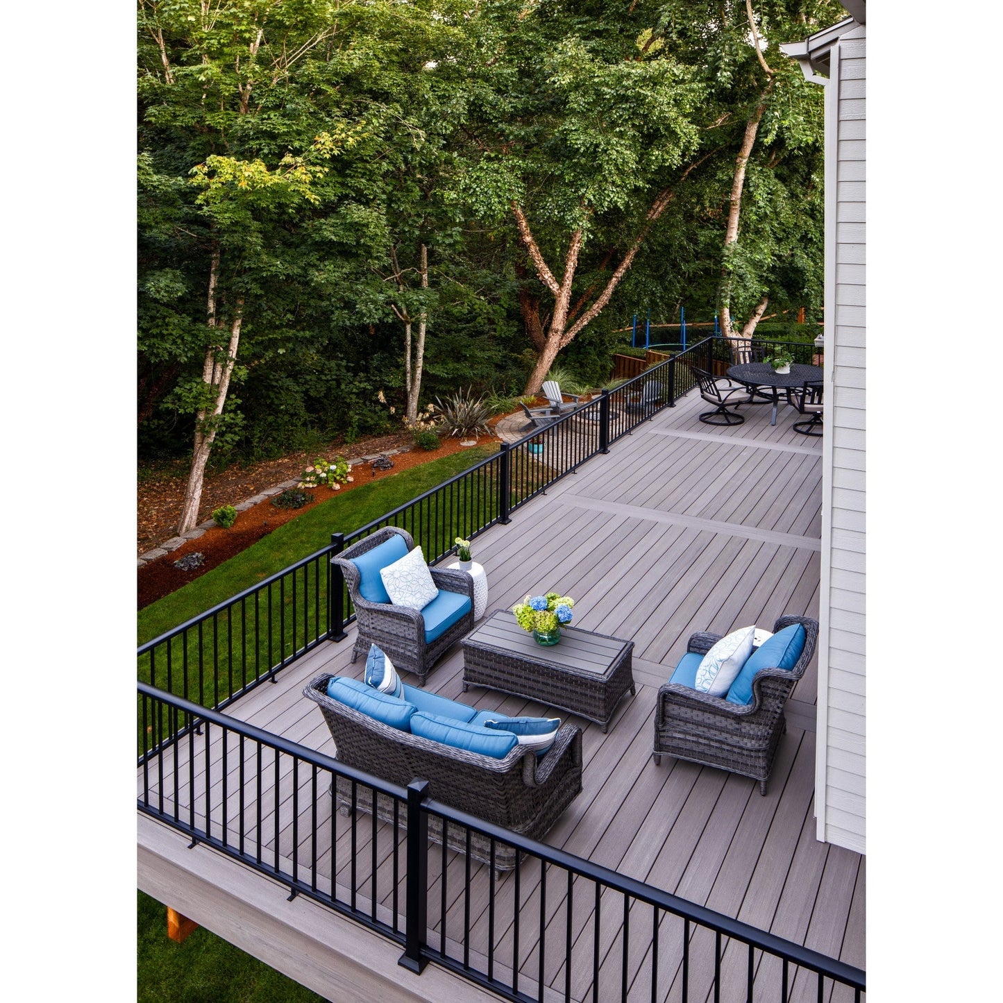 Fiberon CitySide Matte Black Aluminum Deck Line Post