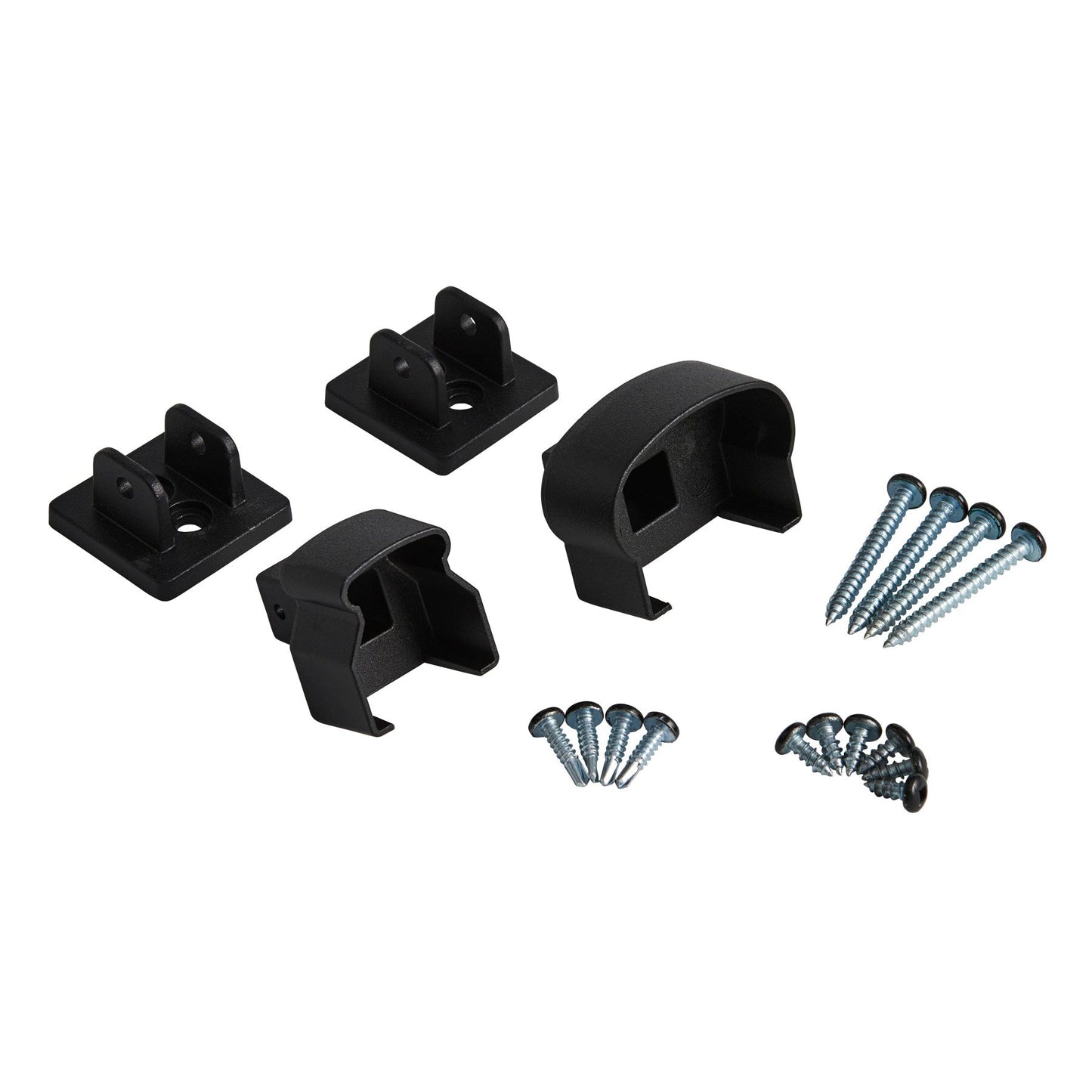 Fiberon 3-in x 2.5-in CitySide Matte Black Aluminum Stair Connector (2-Pack)