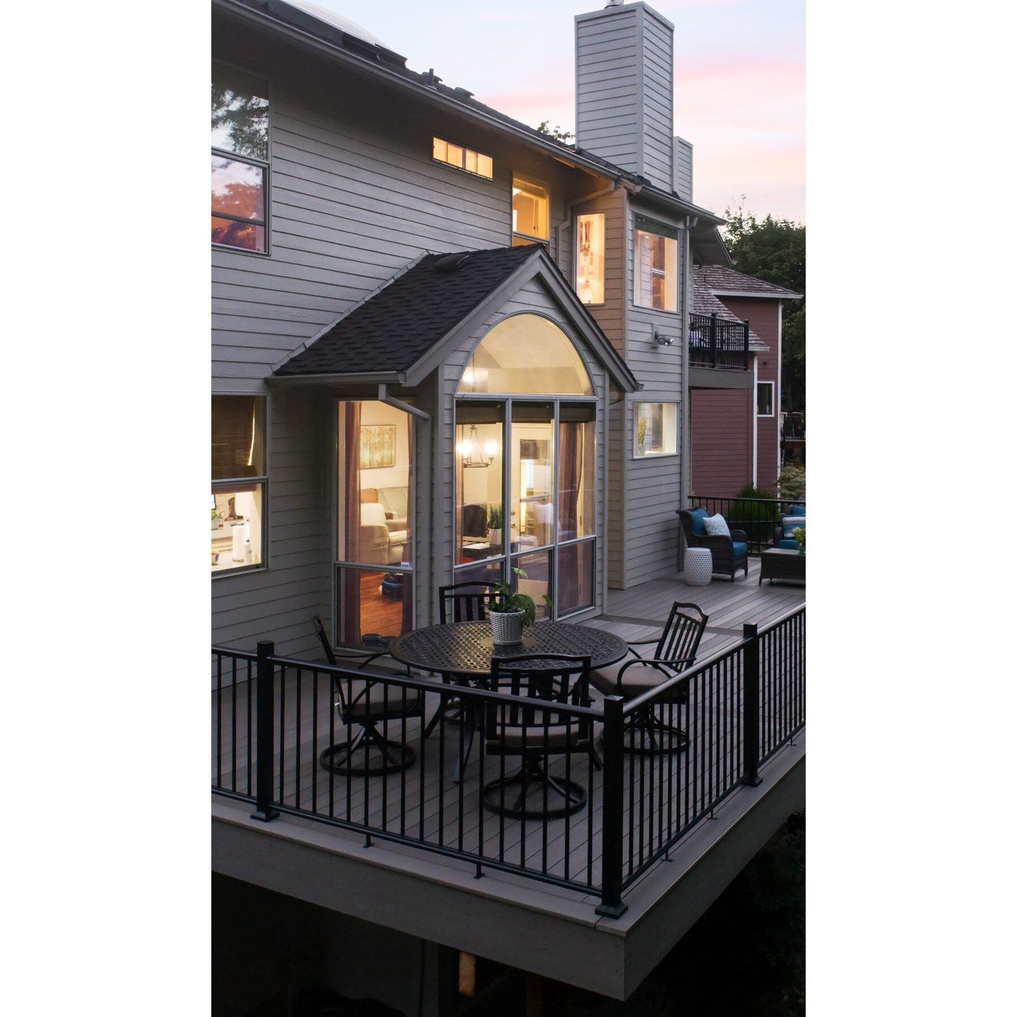 Fiberon CitySide Matte Black Aluminum Deck Corner Post