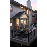 Fiberon CitySide Matte Black Aluminum Deck Corner Post