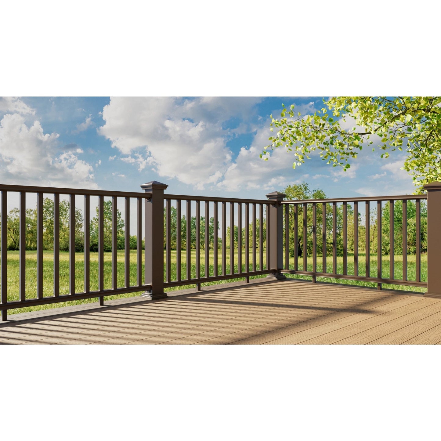 Fiberon Brio 3-ft x 36-in PVC Deck Rail Kit