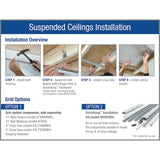 Armstrong Ceilings Cascade White Mineral Fiber Drop Ceiling Tile Sample