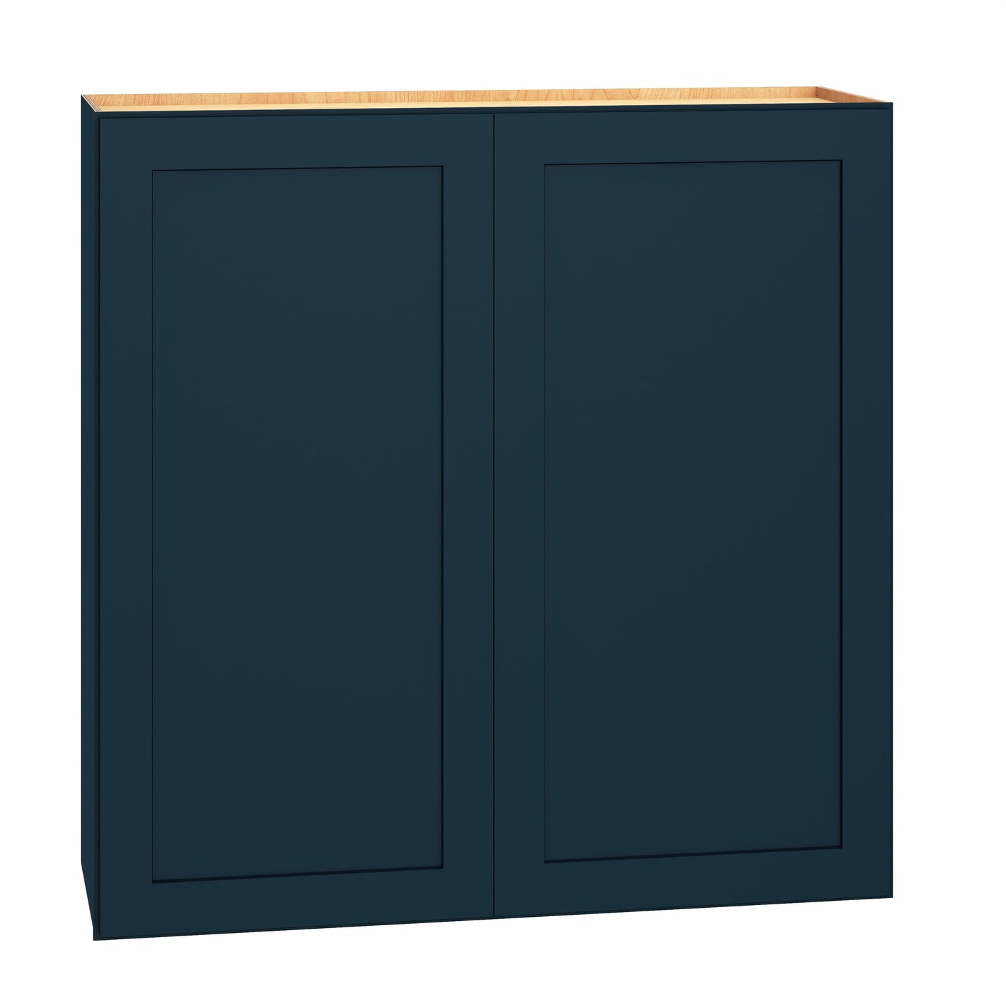 Diamond Express Jamestown 36-in W x 36-in H x 12-in D Regatta Blue Wall Fully Assembled Plywood Cabinet (Recessed Panel Shaker Door Style)