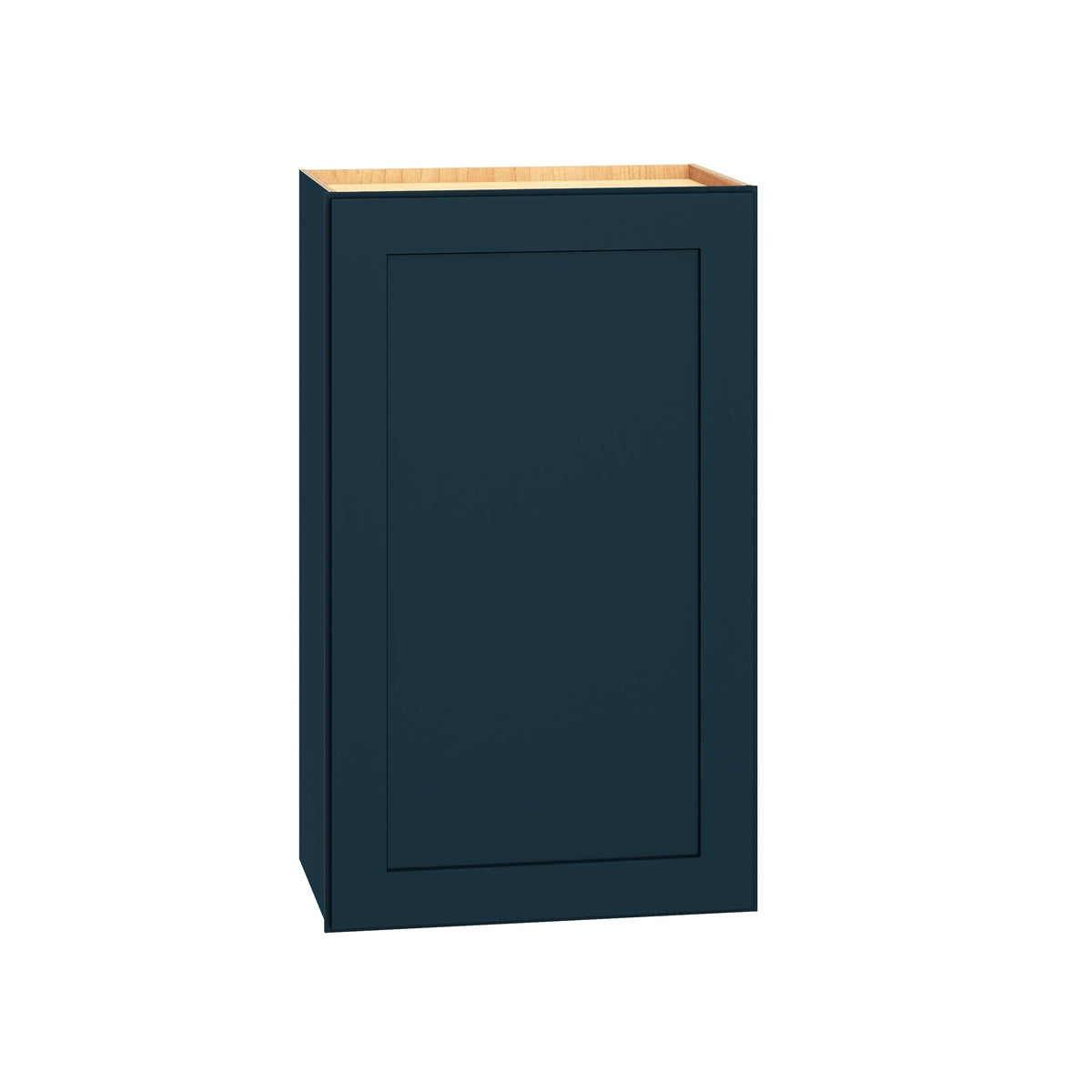 Diamond Express Jamestown 18-in W x 30-in H x 12-in D Regatta Blue Wall Fully Assembled Plywood Cabinet (Recessed Panel Shaker Door Style)