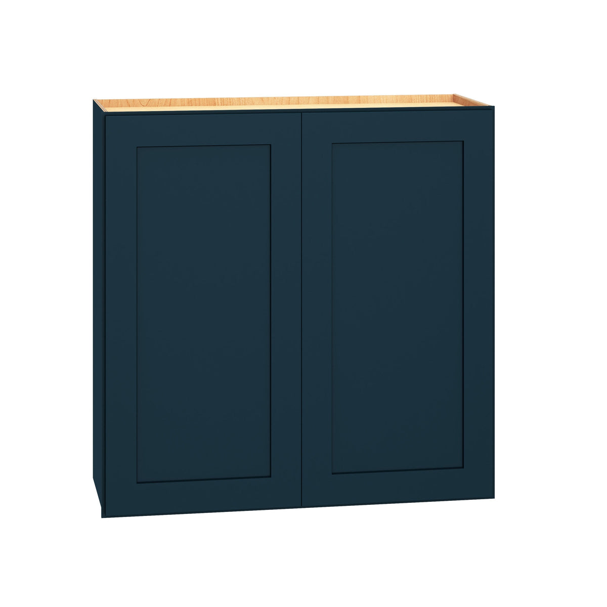 Diamond Express Jamestown 30-in W x 30-in H x 12-in D Regatta Blue Wall Fully Assembled Plywood Cabinet (Recessed Panel Shaker Door Style)