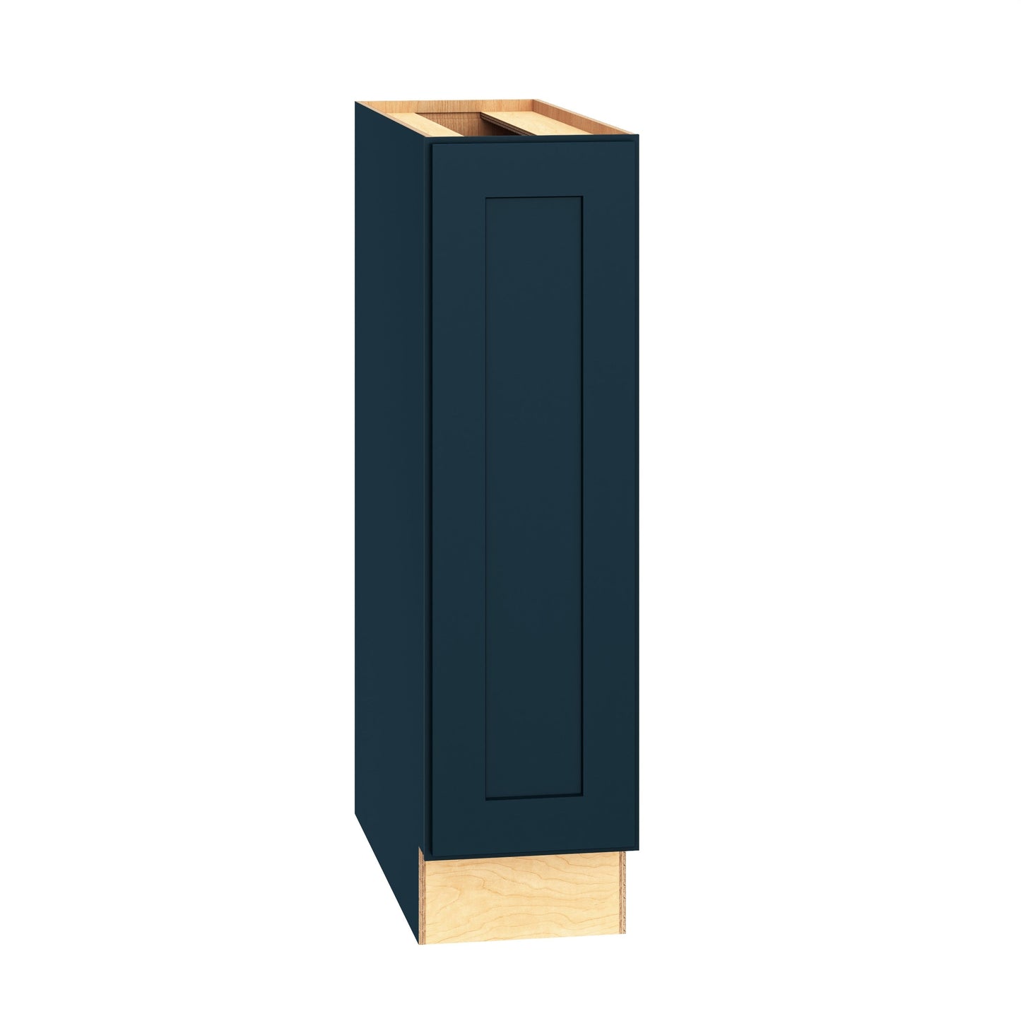 Diamond Express Jamestown 9-in W x 34.5-in H x 24-in D Regatta Blue Base Fully Assembled Plywood Cabinet (Recessed Panel Shaker Door Style)