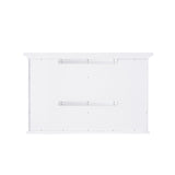 WELLFOR GRACE Solid Wood 40-in x 30-in Surface Mount White Mirrored Soft Close Medicine Cabinet