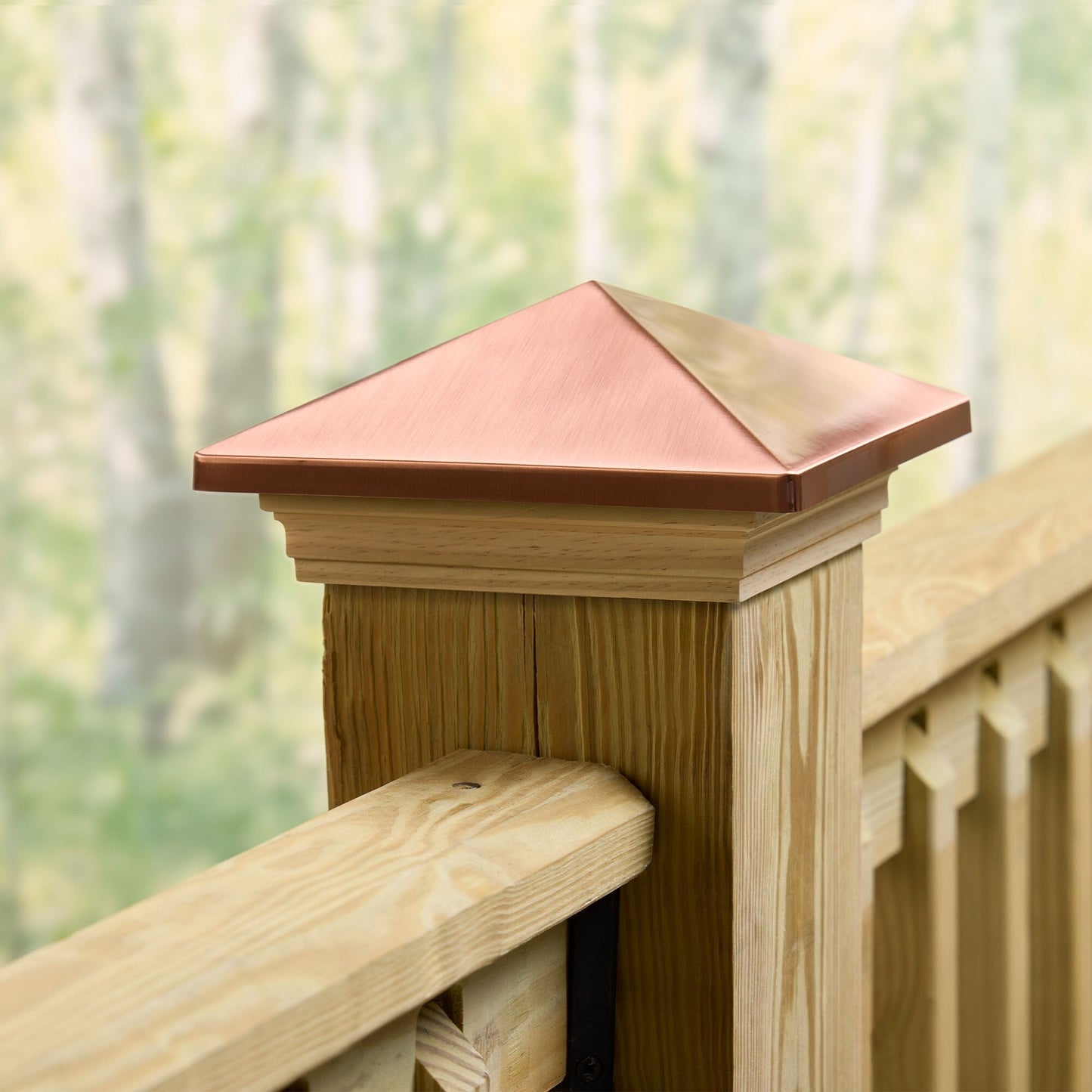 RELIABILT 6-in x 6-in Copper Plastic Deck Post Cap