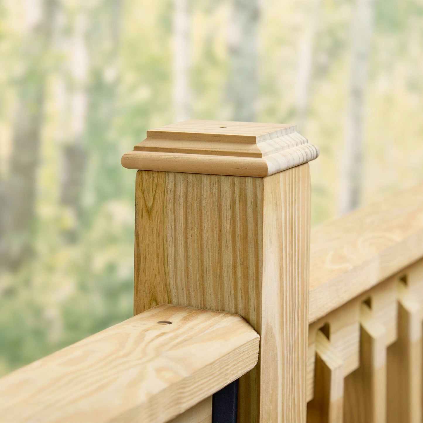 RELIABILT 4-in x 4-in Wood Pine Deck Post Cap